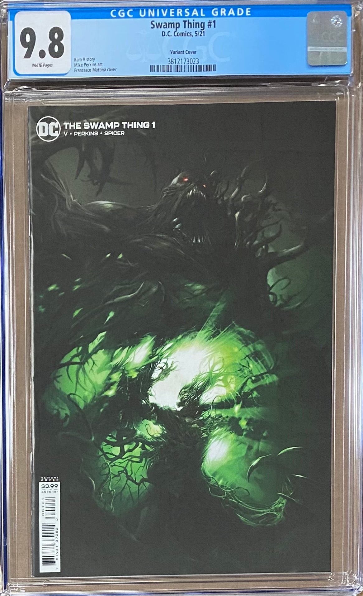 Swamp Thing #1 Mattina Variant CGC 9.8
