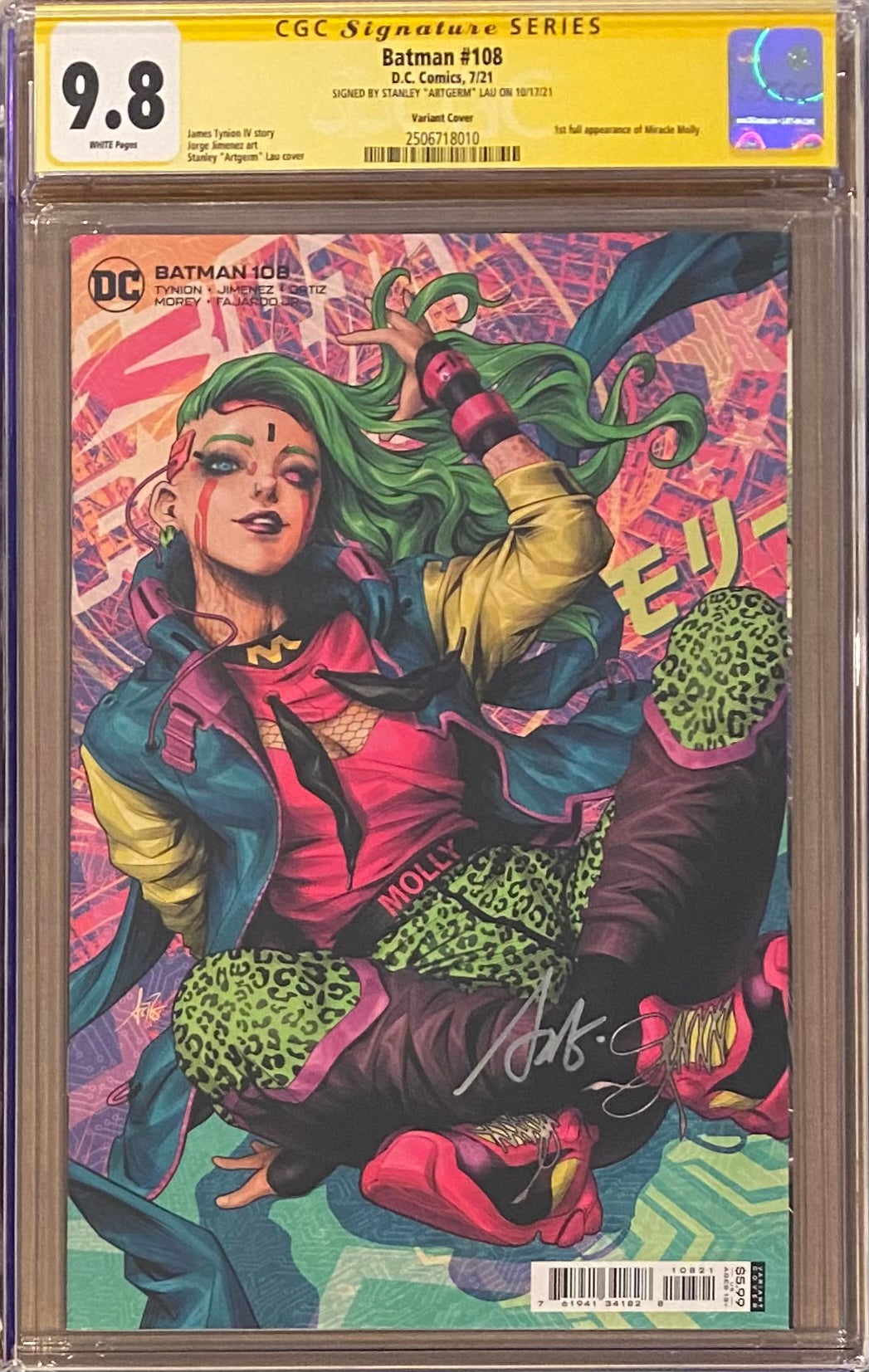 Batman #108 Artgerm Variant CGC 9.8 SS