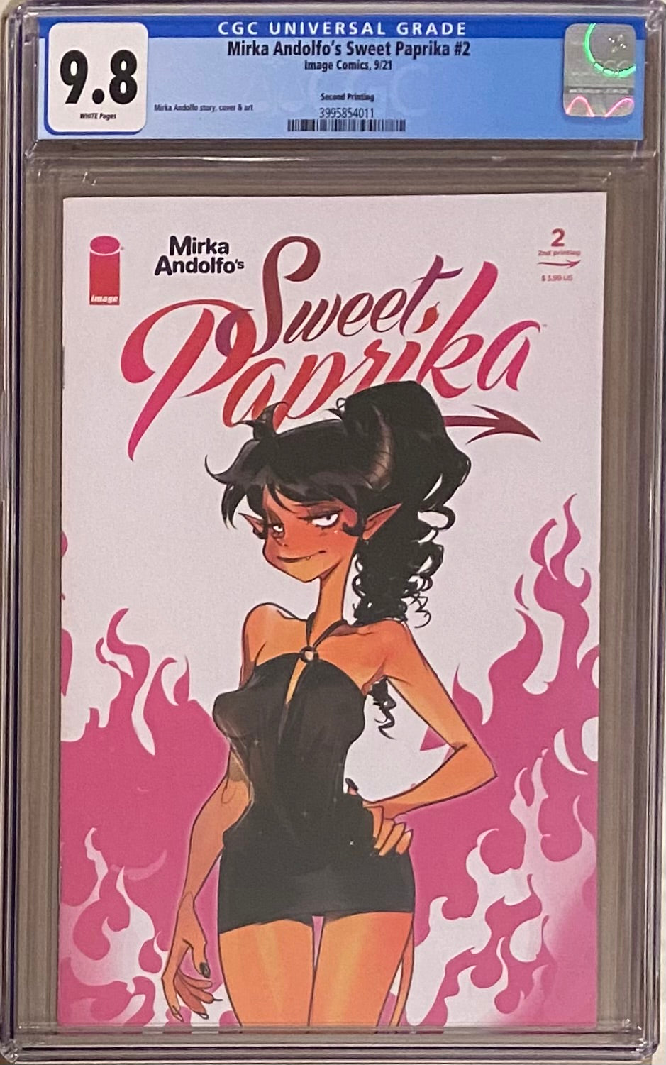 Sweet Paprika #2 Second Printing CGC 9.8