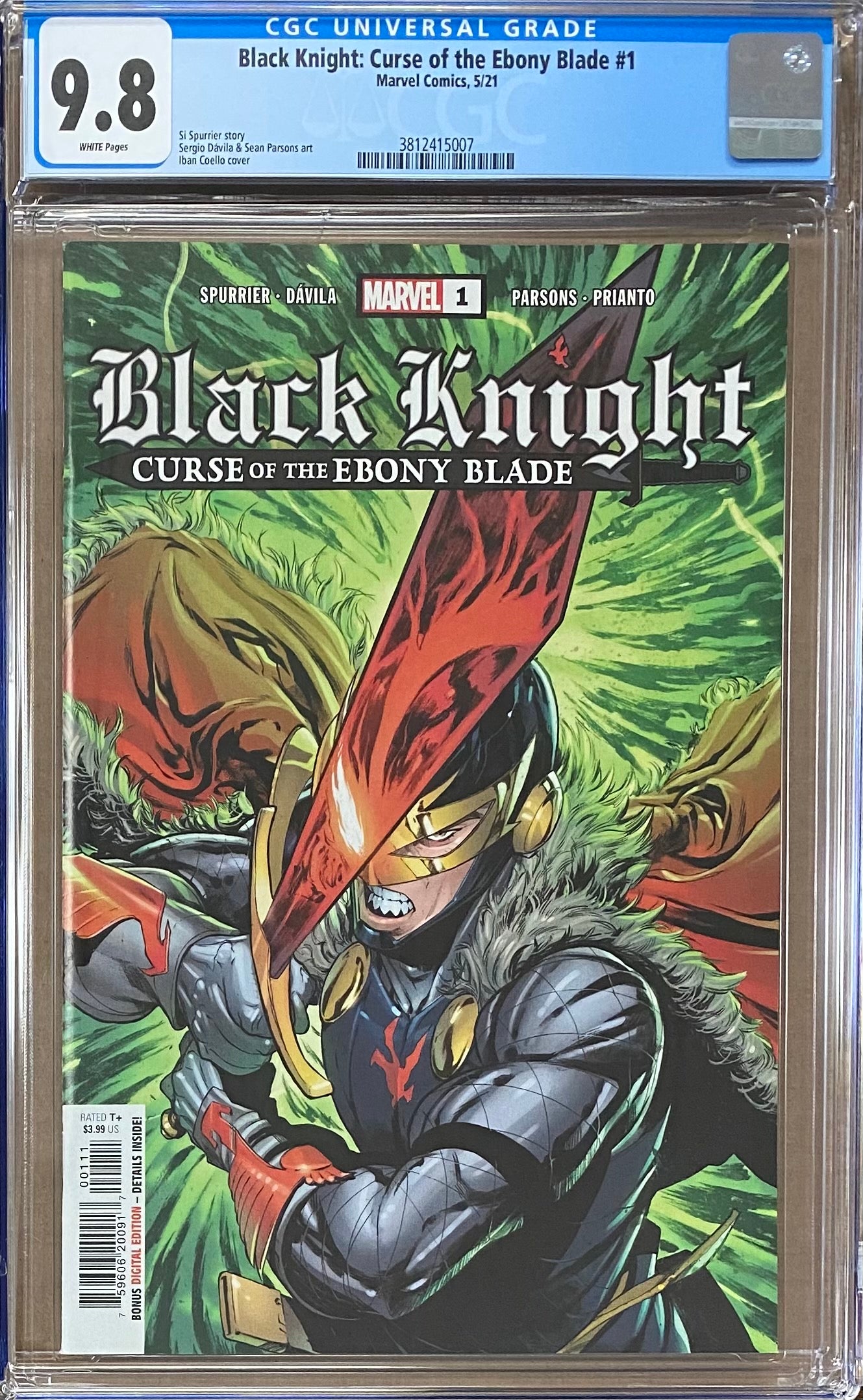 Black Knight: Curse of the Ebony Blade #1 CGC 9.8