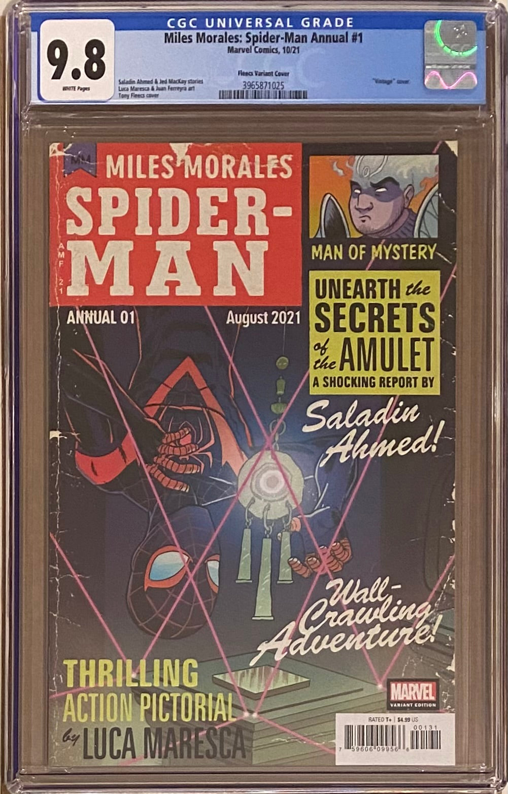 Miles Morales: Spider-Man Annual #1 Fleecs Retailer Incentive Variant CGC 9.8
