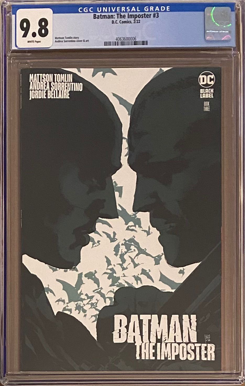 Batman: The Imposter #3 DC Black Label CGC 9.8