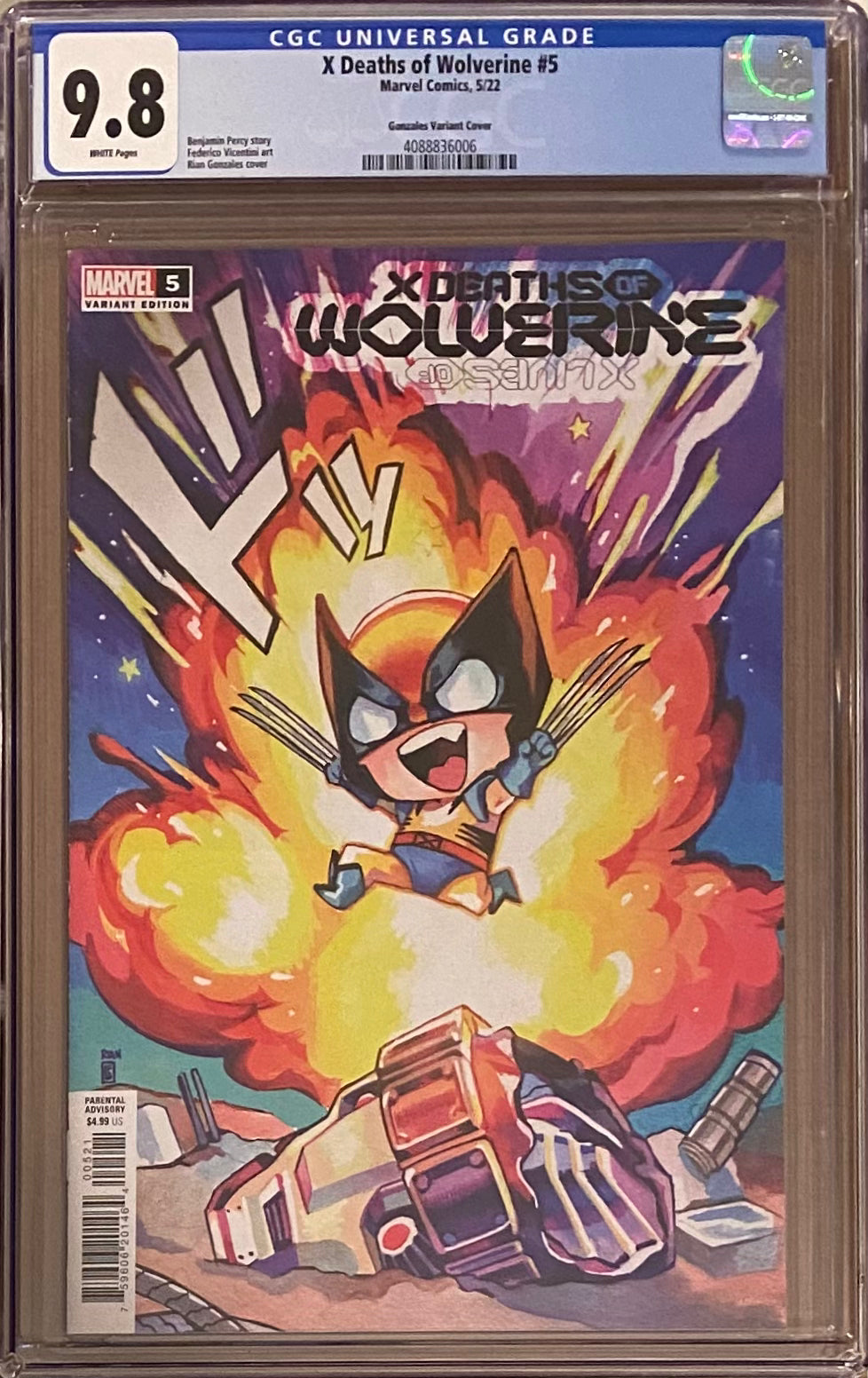 X Deaths of Wolverine #5 Gonzales 1:25 Retailer Incentive Variant CGC 9.8