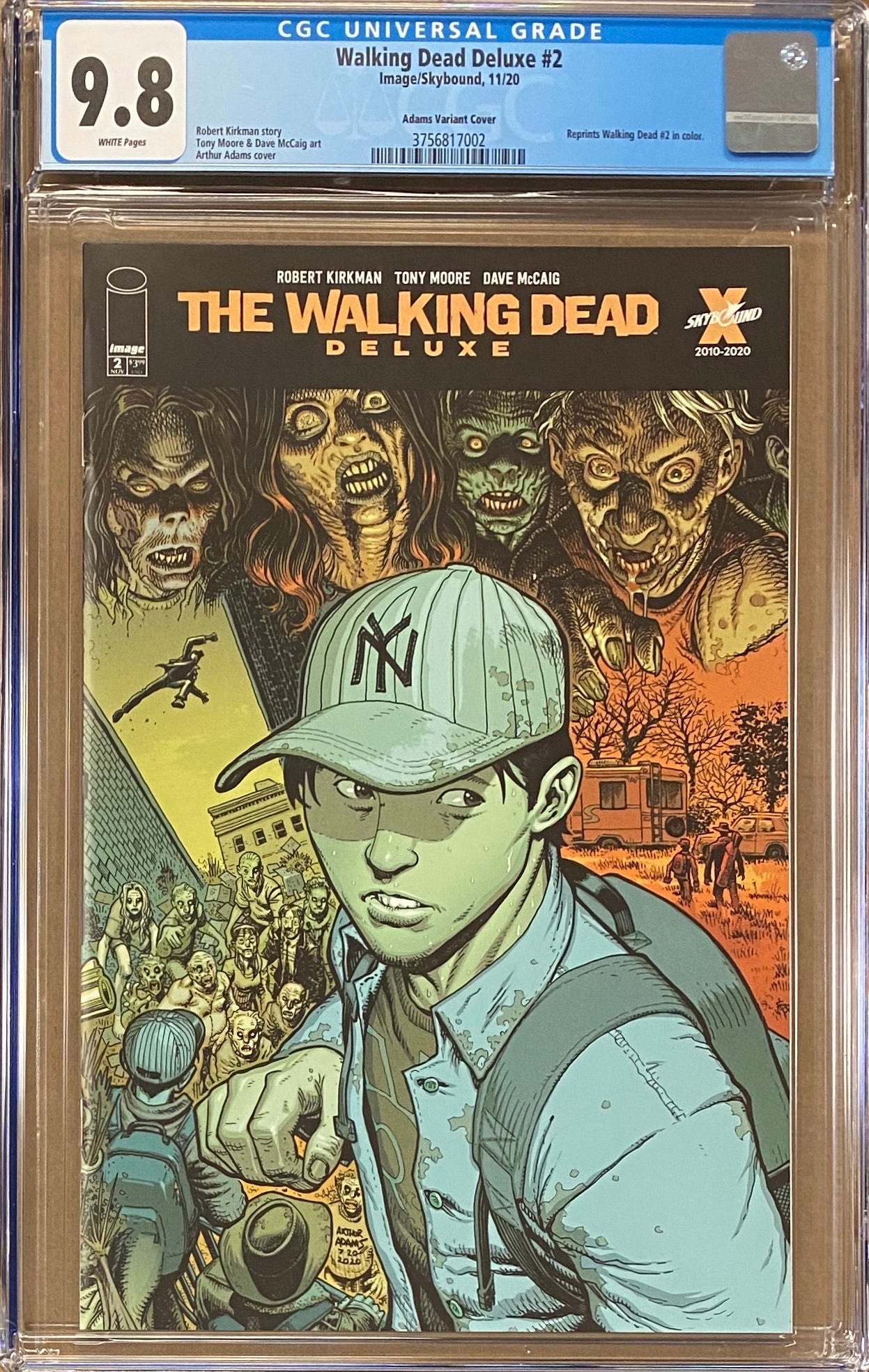 Walking Dead Deluxe #2 Adams Variant CGC 9.8