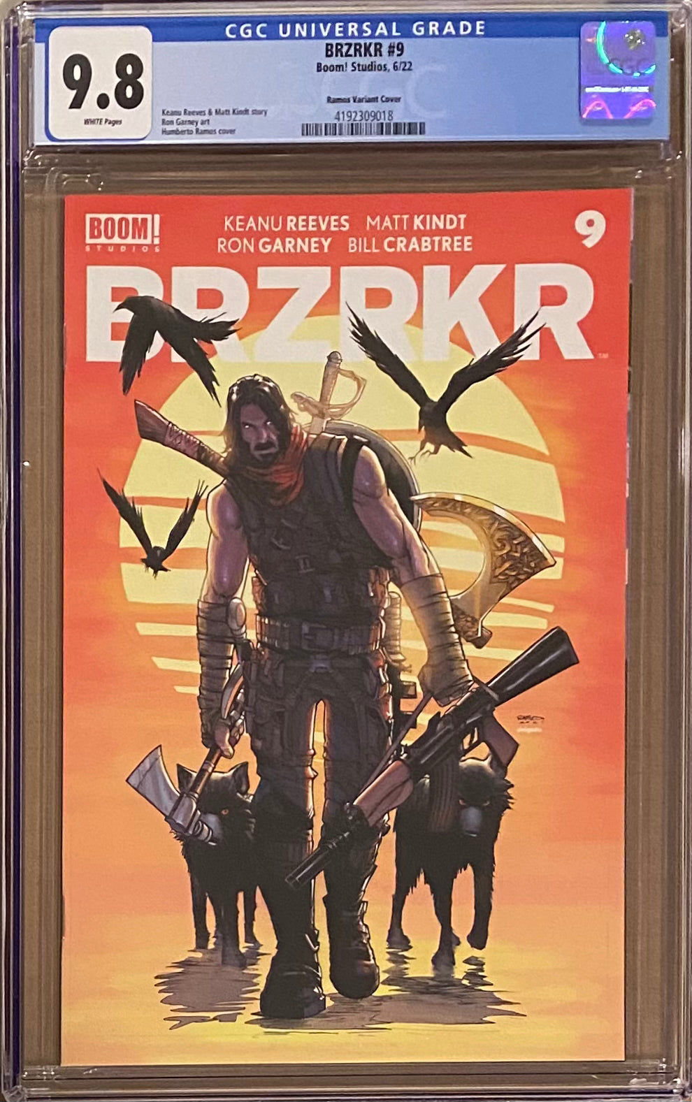 BRZRKR #9 Ramos 1:25 Retailer Incentive Variant CGC 9.8 (Berzerker)