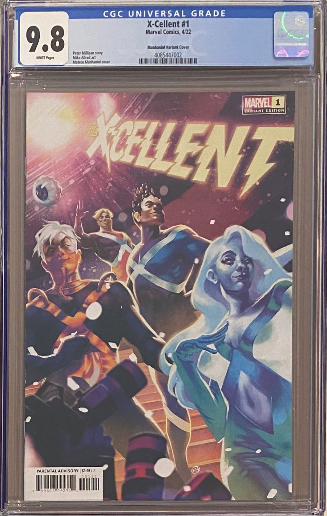 X-Cellent #1 Manhanini Variant CGC 9.8