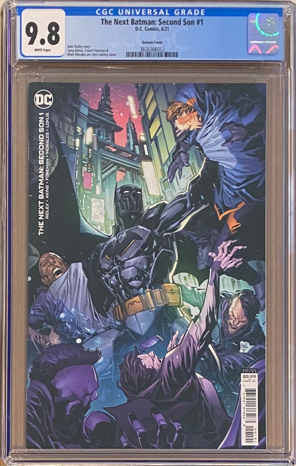 The Next Batman: Second Son #1 Variant CGC 9.8