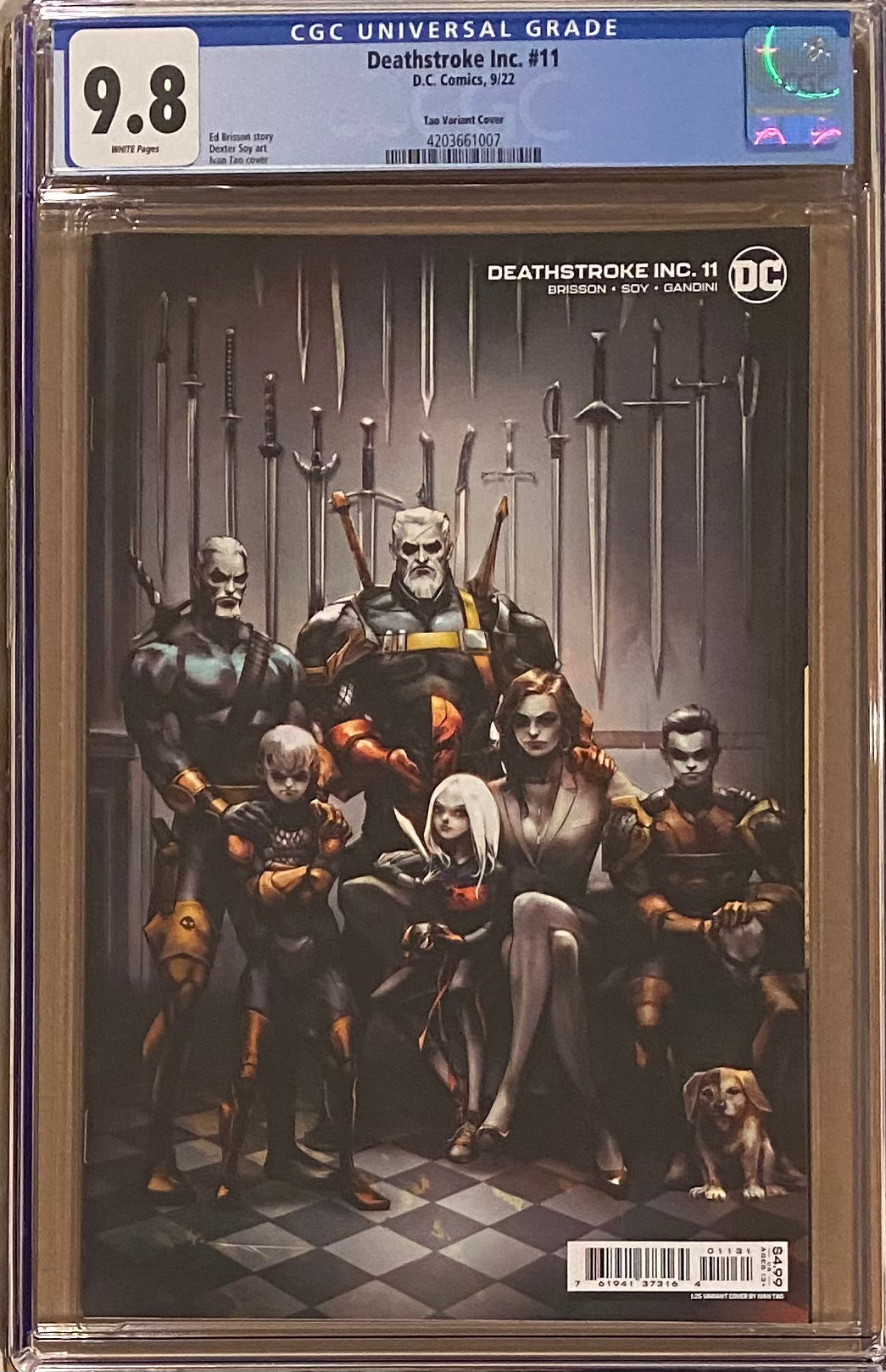 Deathstroke Inc. #11 Tao 1:25 Retailer Incentive Variant CGC 9.8