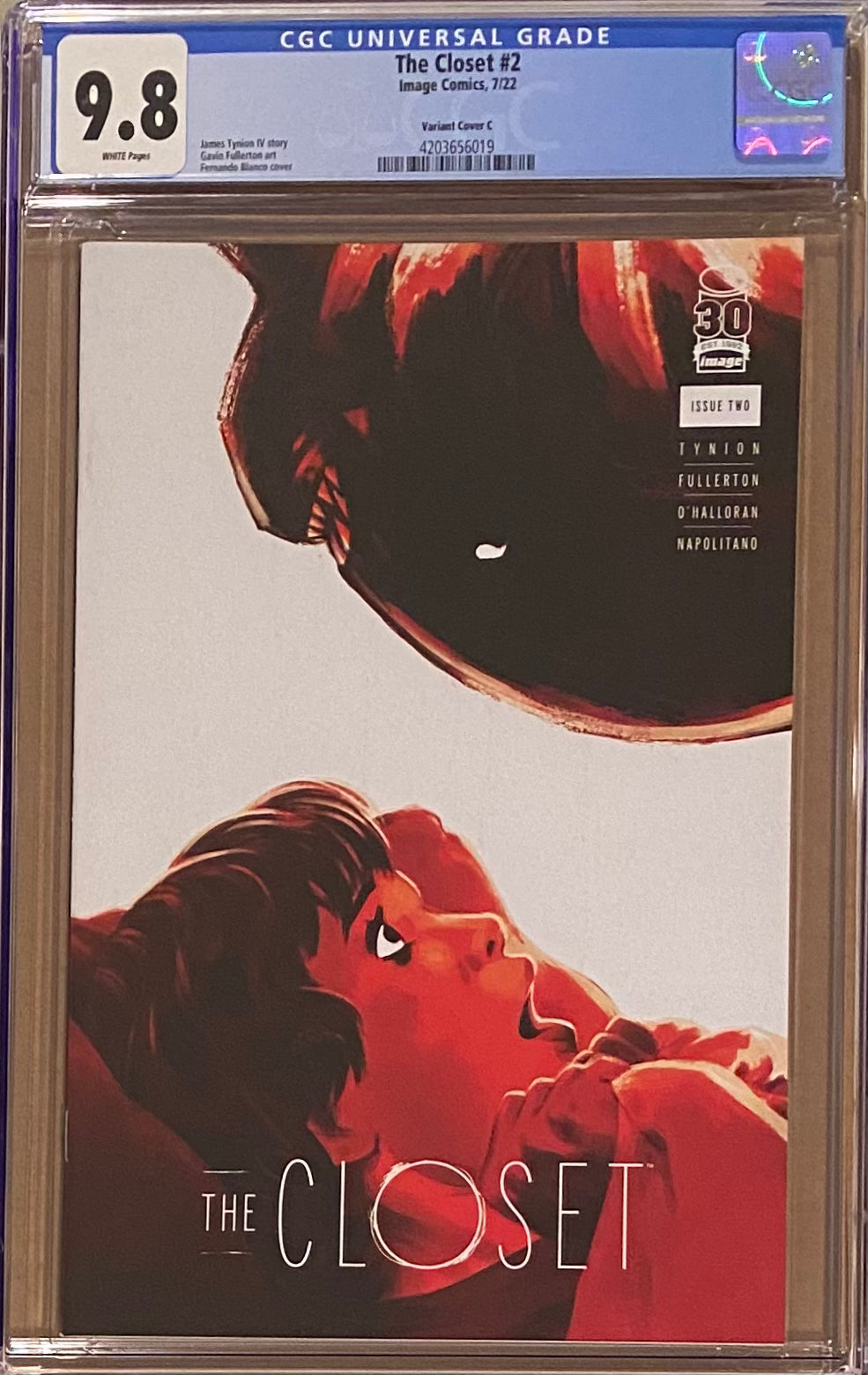 The Closet #2 Blanco 1:50 Retailer Incentive Variant CGC 9.8
