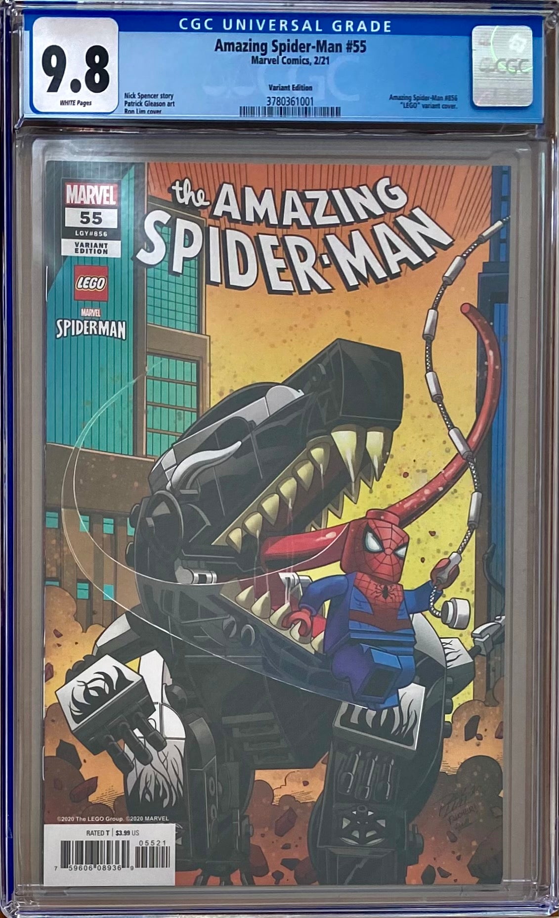 Amazing Spider-Man #55 Lim "Lego" Variant CGC 9.8