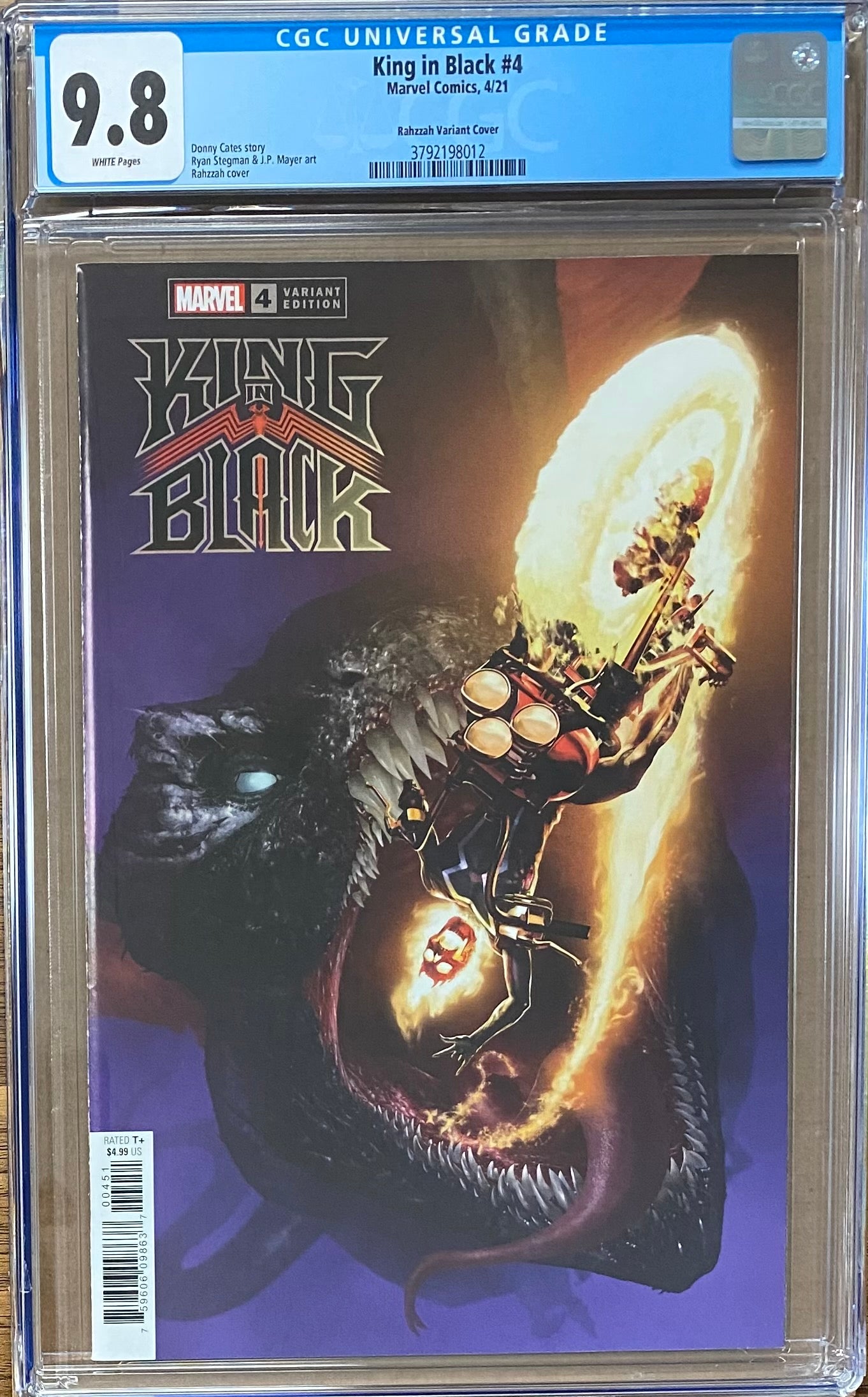 King in Black #4 Rahzzah 1:50 Retailer Incentive Variant CGC 9.8