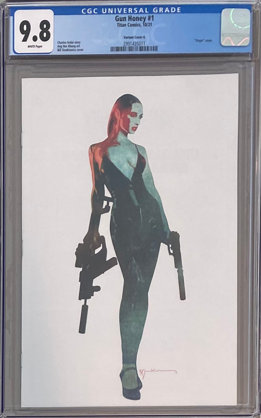 Gun Honey #1 Sienkiewicz 1:10 Virgin Retailer Incentive Variant CGC 9.8