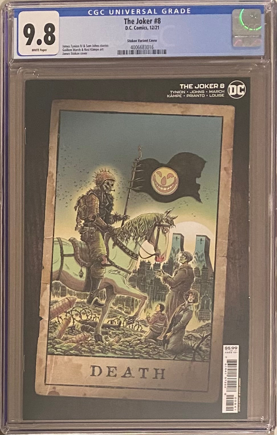 The Joker #8 Stokoe 1:25 Retailer Incentive Variant CGC 9.8