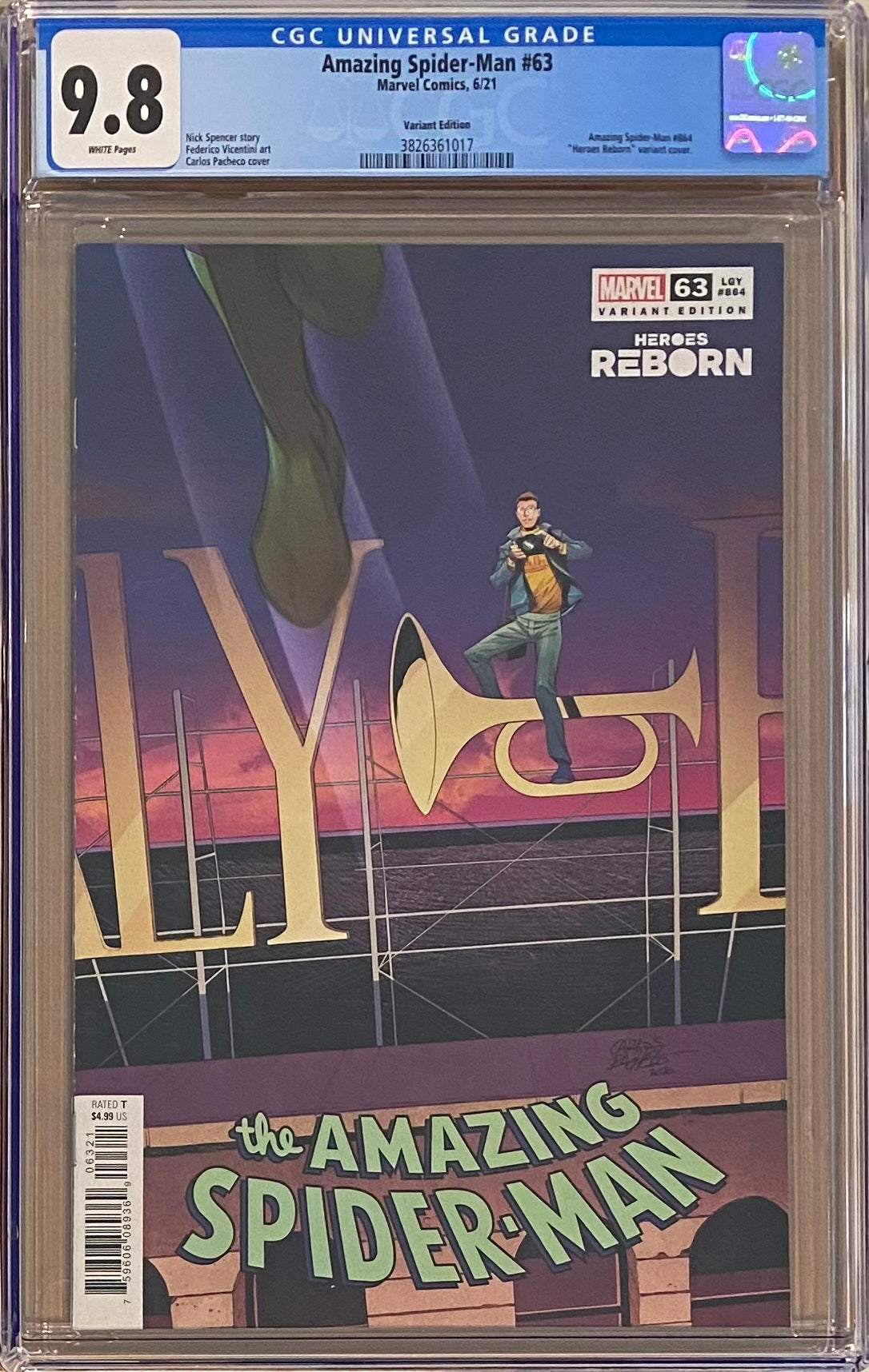 Amazing Spider-Man #63 "Heroes Reborn" Variant CGC 9.8