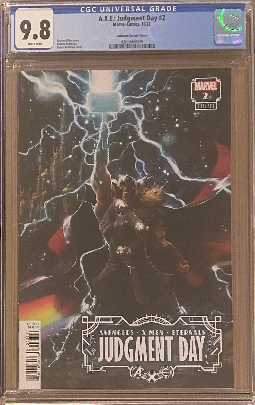 A.X.E.: Judgment Day #2 Andrews 1:50 Retailer Incentive Variant CGC 9.8