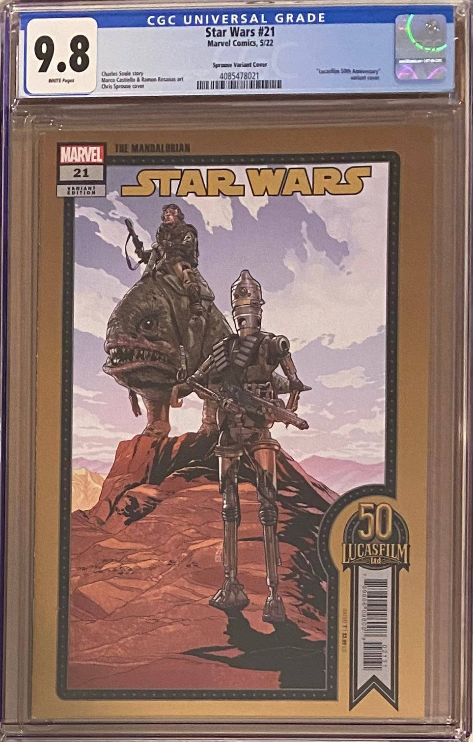 Star Wars #21 Sprouse Variant CGC 9.8