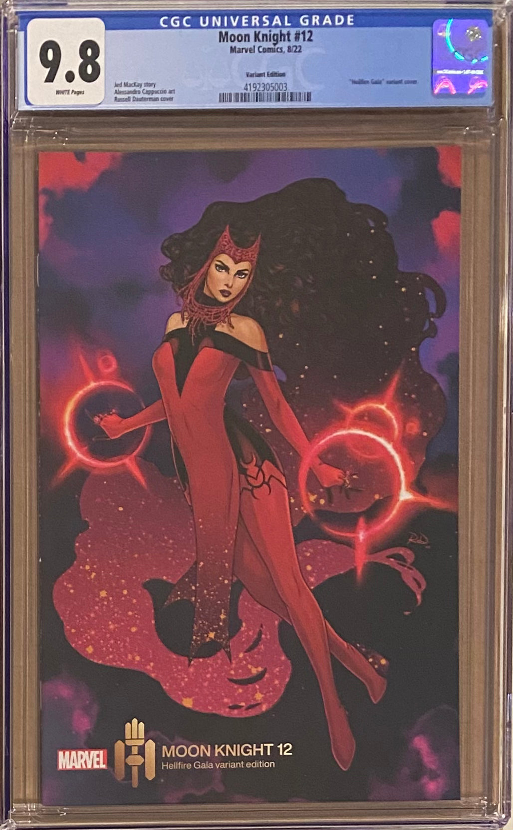 Moon Knight #12 Dauterman Hellfire Gala Variant CGC 9.8