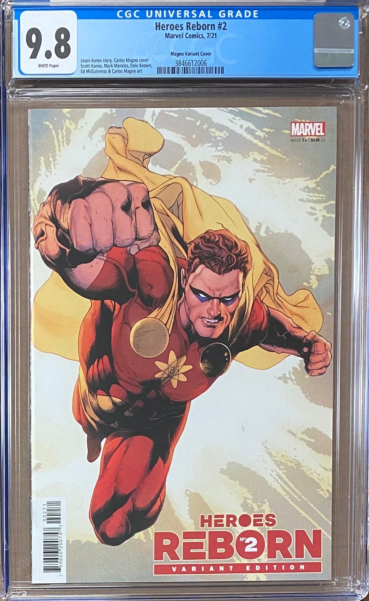 Heroes Reborn #2 Magno 1:25 Retailer Incentive Variant CGC 9.8