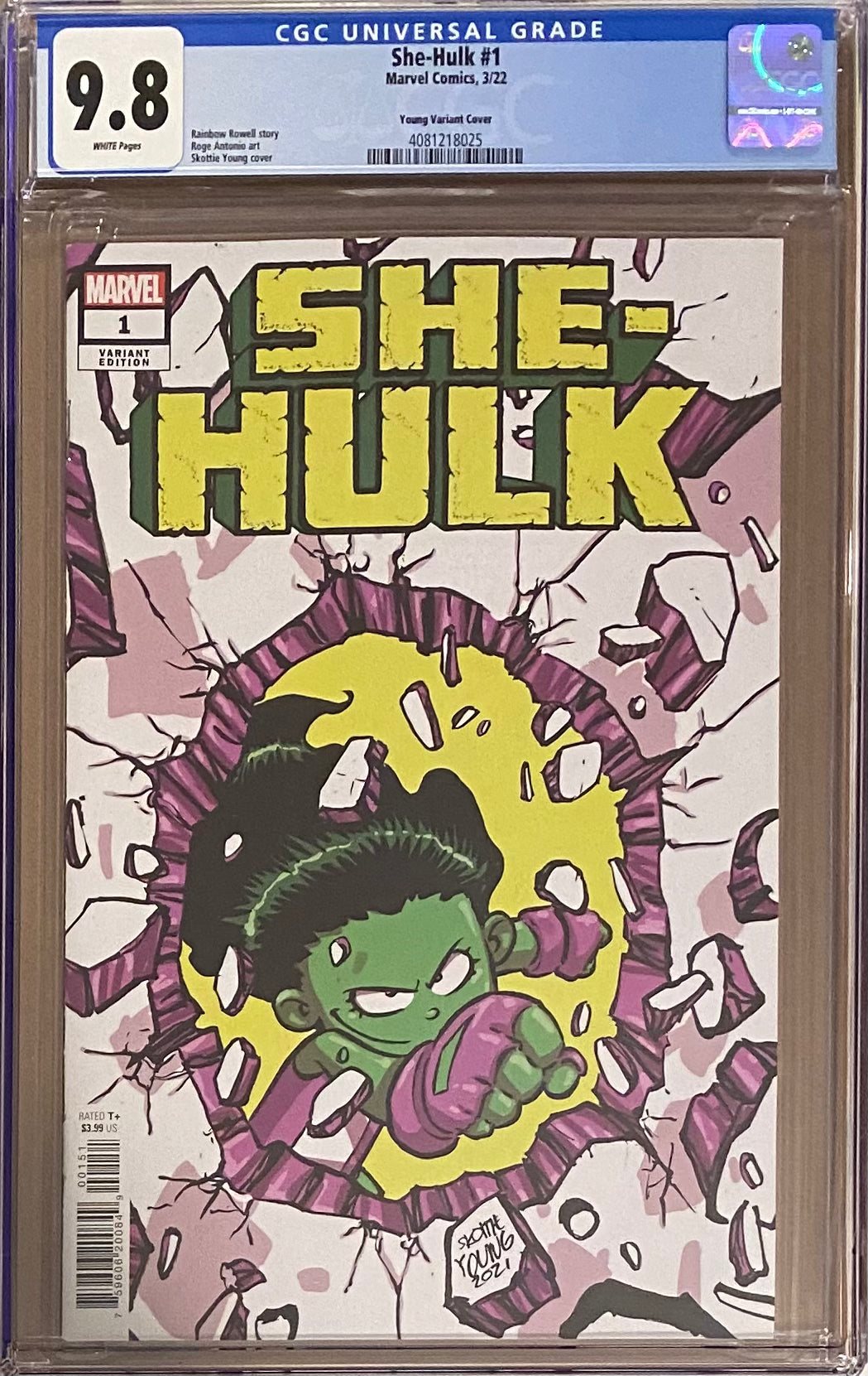 She-Hulk #1 Young Variant CGC 9.8