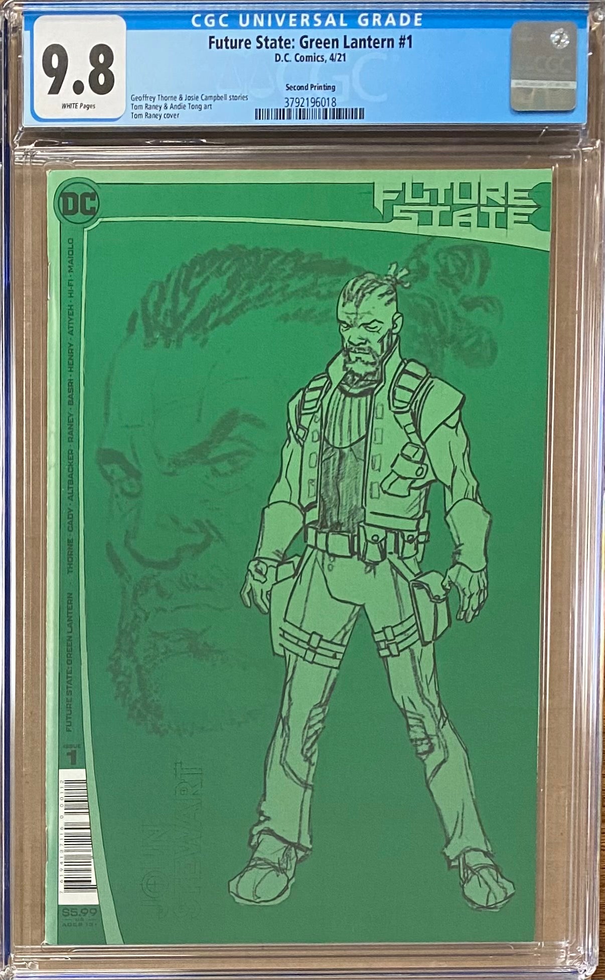 Future State: Green Lantern #1 Second Printing CGC 9.8