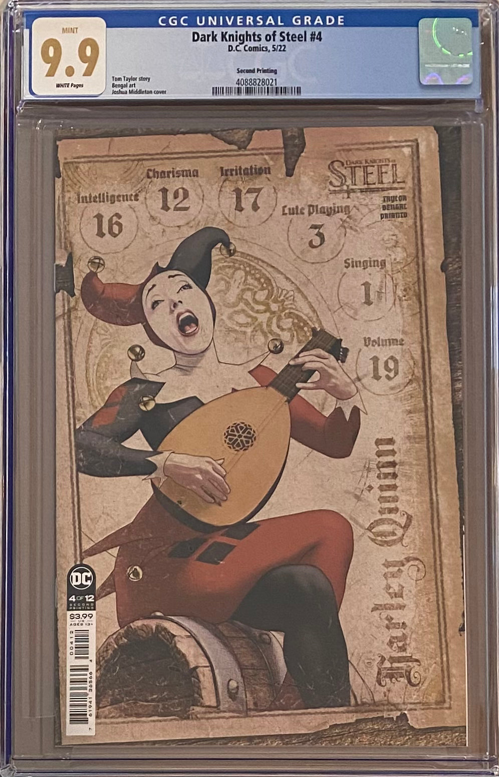 Dark Knights of Steel #4 Second Printing CGC 9.9 MINT