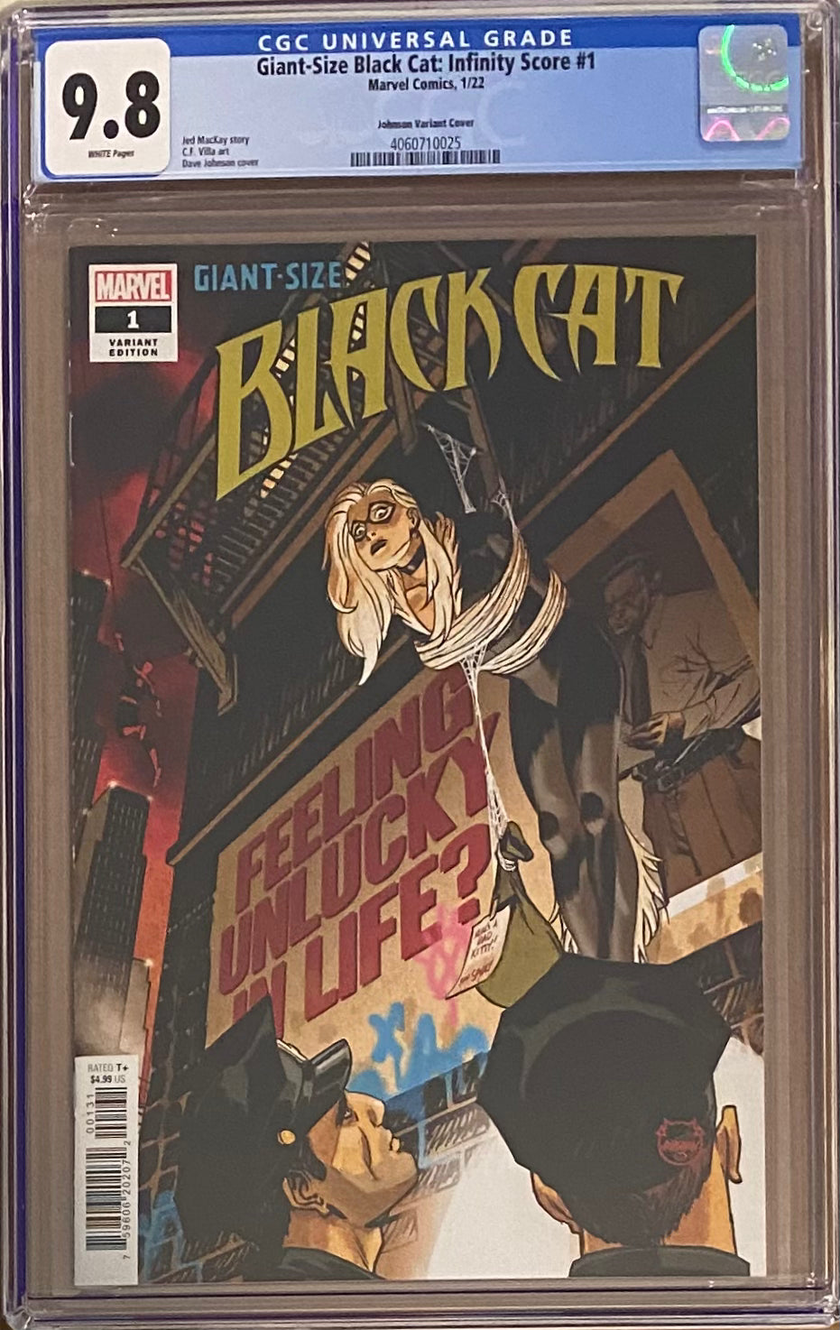 Giant Size Black Cat: Infinity Score #1 Johnson 1:25 Retailer Incentive Variant CGC 9.8