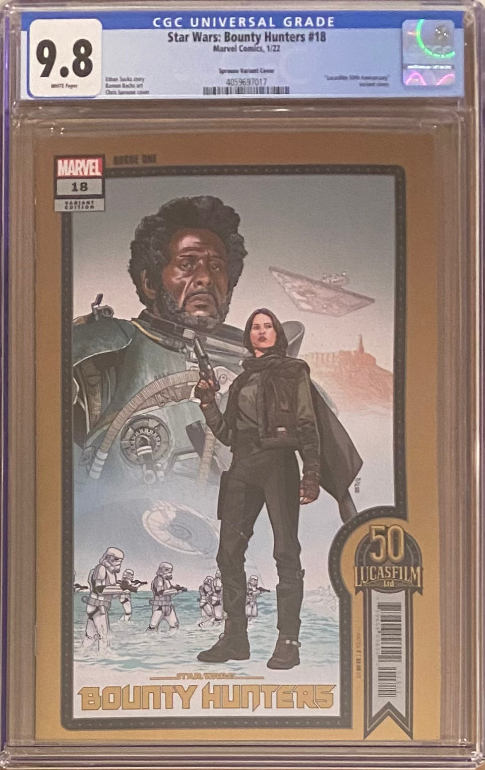 Star Wars: Bounty Hunters #18 Sprouse Variant CGC 9.8
