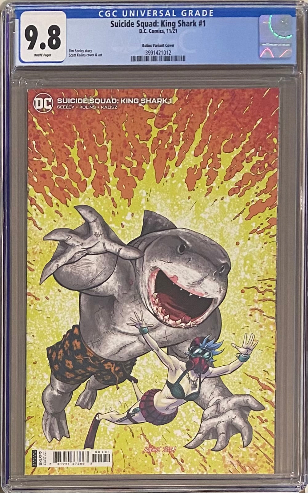 Suicide Squad: King Shark #1 Kollins 1:25 Retailer Incentive Variant CGC 9.8