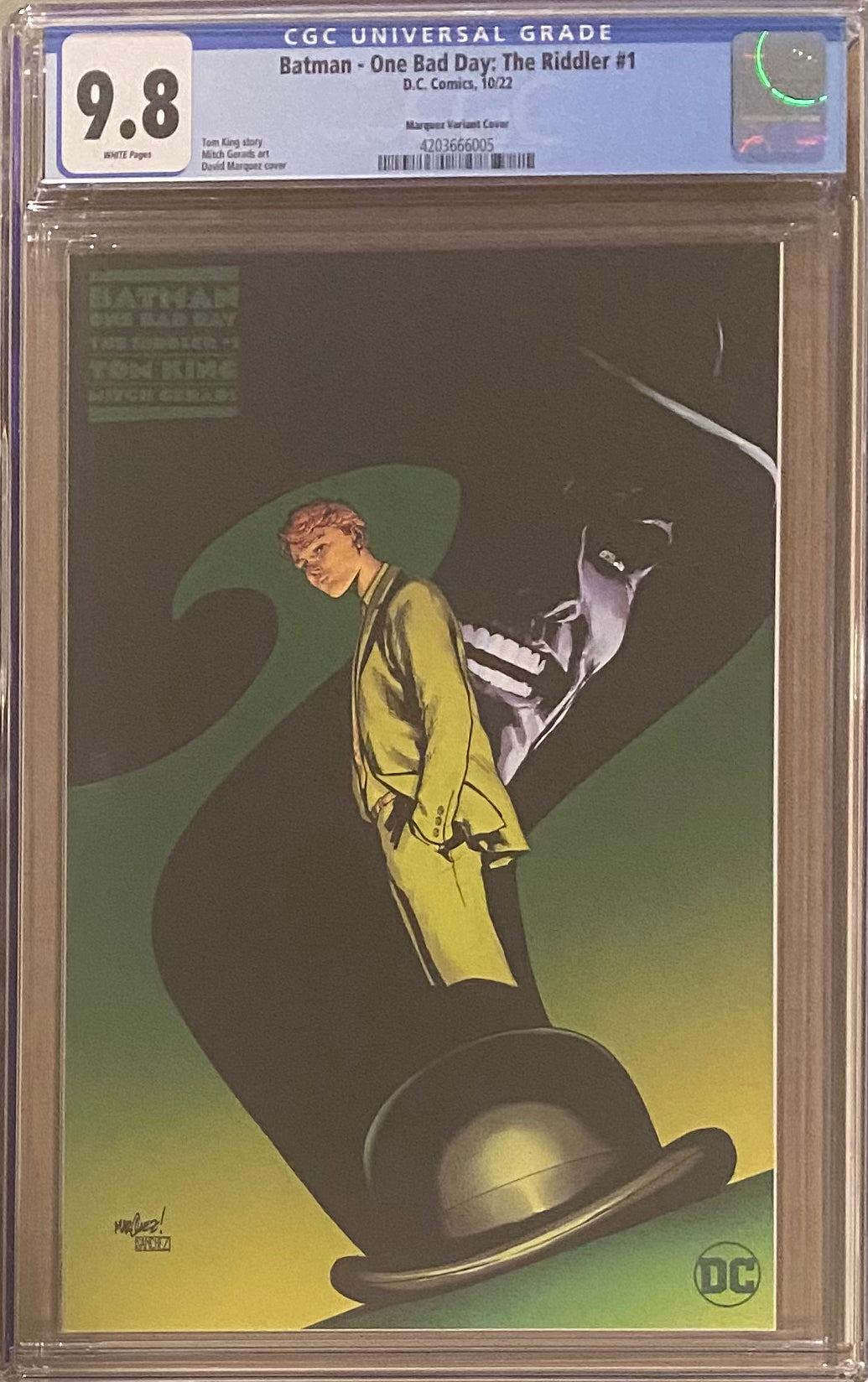 Batman: One Bad Day - Riddler #1 Marquez 1:25 Retailer Incentive Variant CGC 9.8