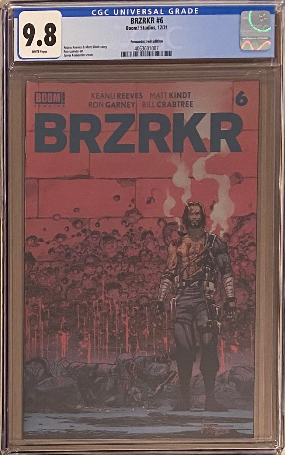 BRZRKR #6 Cover D Fernandez Foil Variant CGC 9.8 (Berzerker)