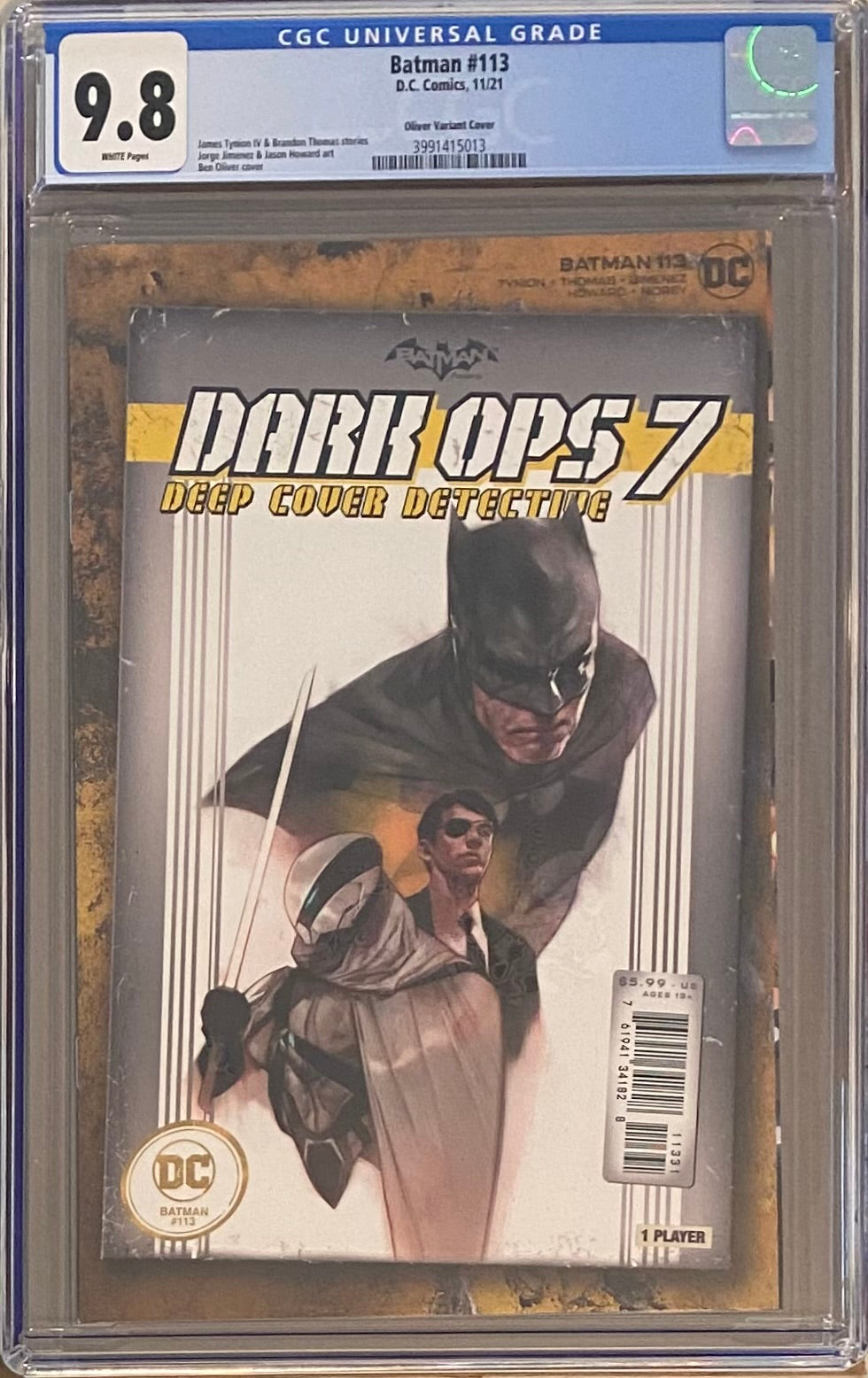 Batman #113 Oliver 1:25 Retailer Incentive Variant CGC 9.8
