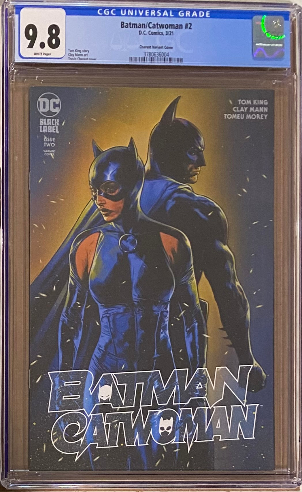 Batman Catwoman #2 Charest Variant DC Black Label CGC 9.8