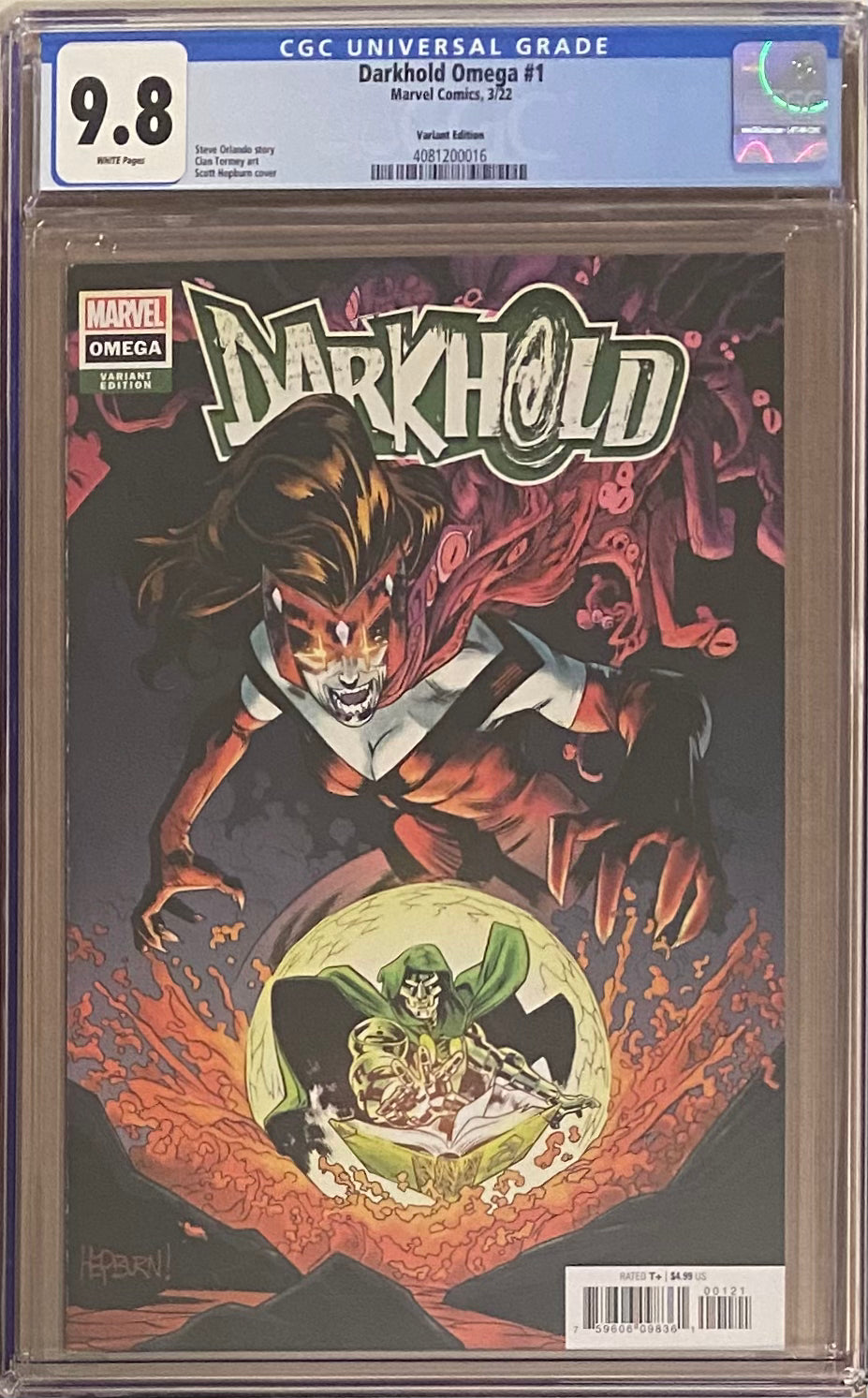 Darkhold Omega #1 Hepburn Variant CGC 9.8