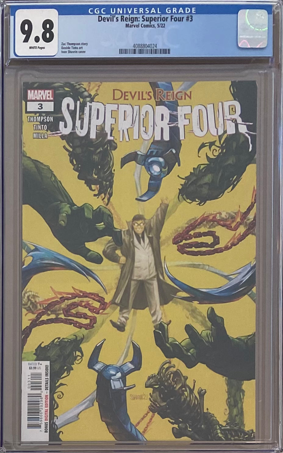 Devil's Reign: Superior Four #3 CGC 9.8