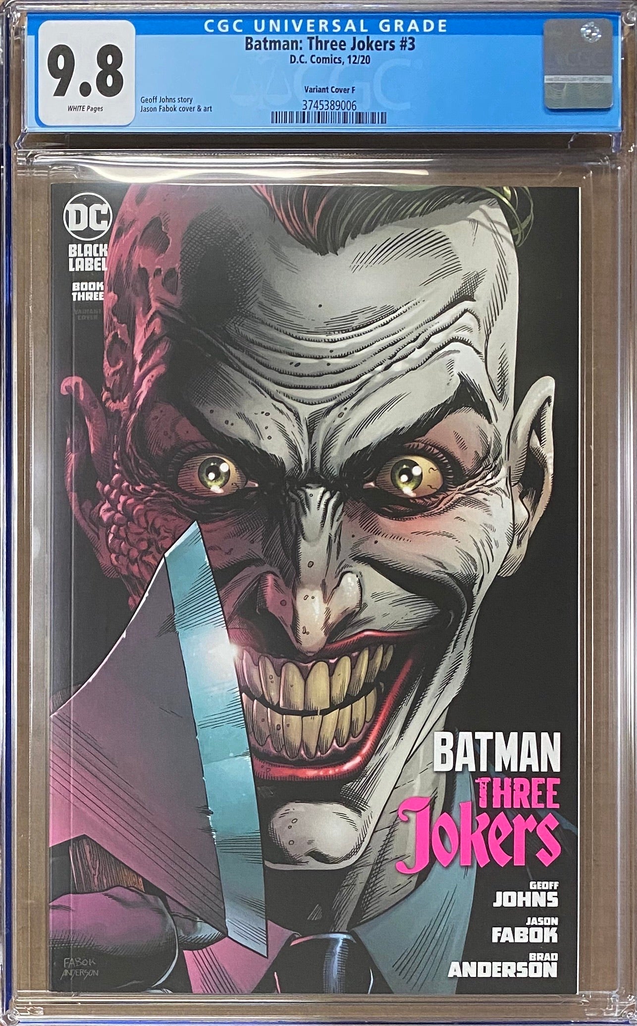 Batman: Three Jokers #3 "Endgame Mohawk" Premium Variant DC Black Label CGC 9.8