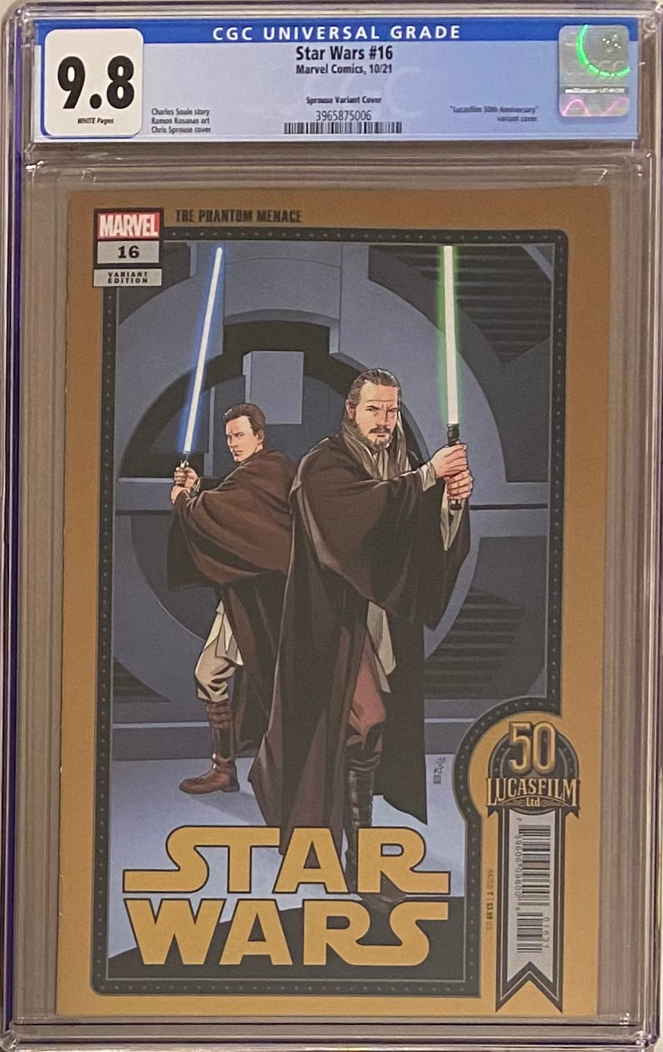 Star Wars #16 Sprouse Variant CGC 9.8 - War of the Bounty Hunters