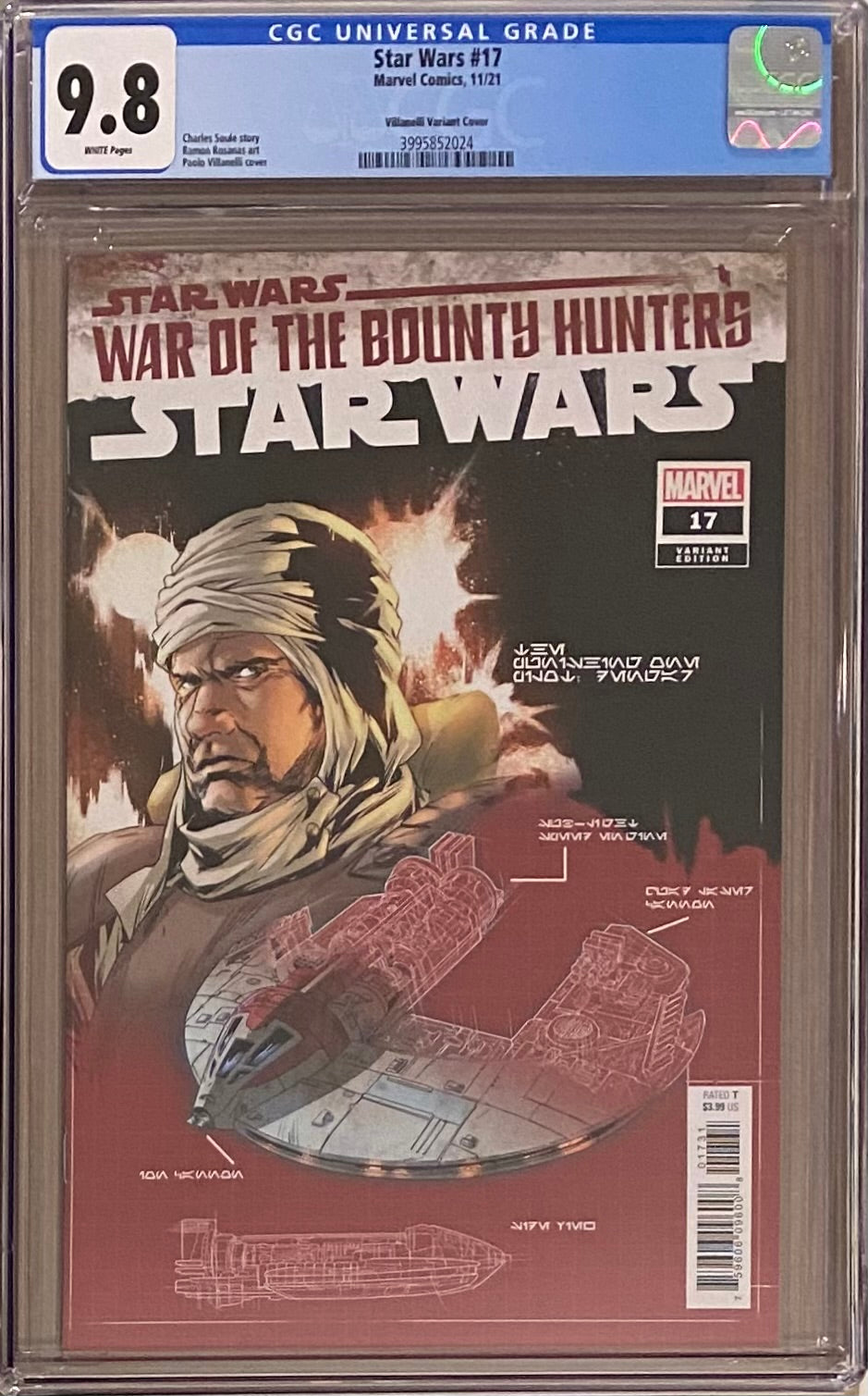 Star Wars #17 Blueprint Variant CGC 9.8 - War of the Bounty Hunters