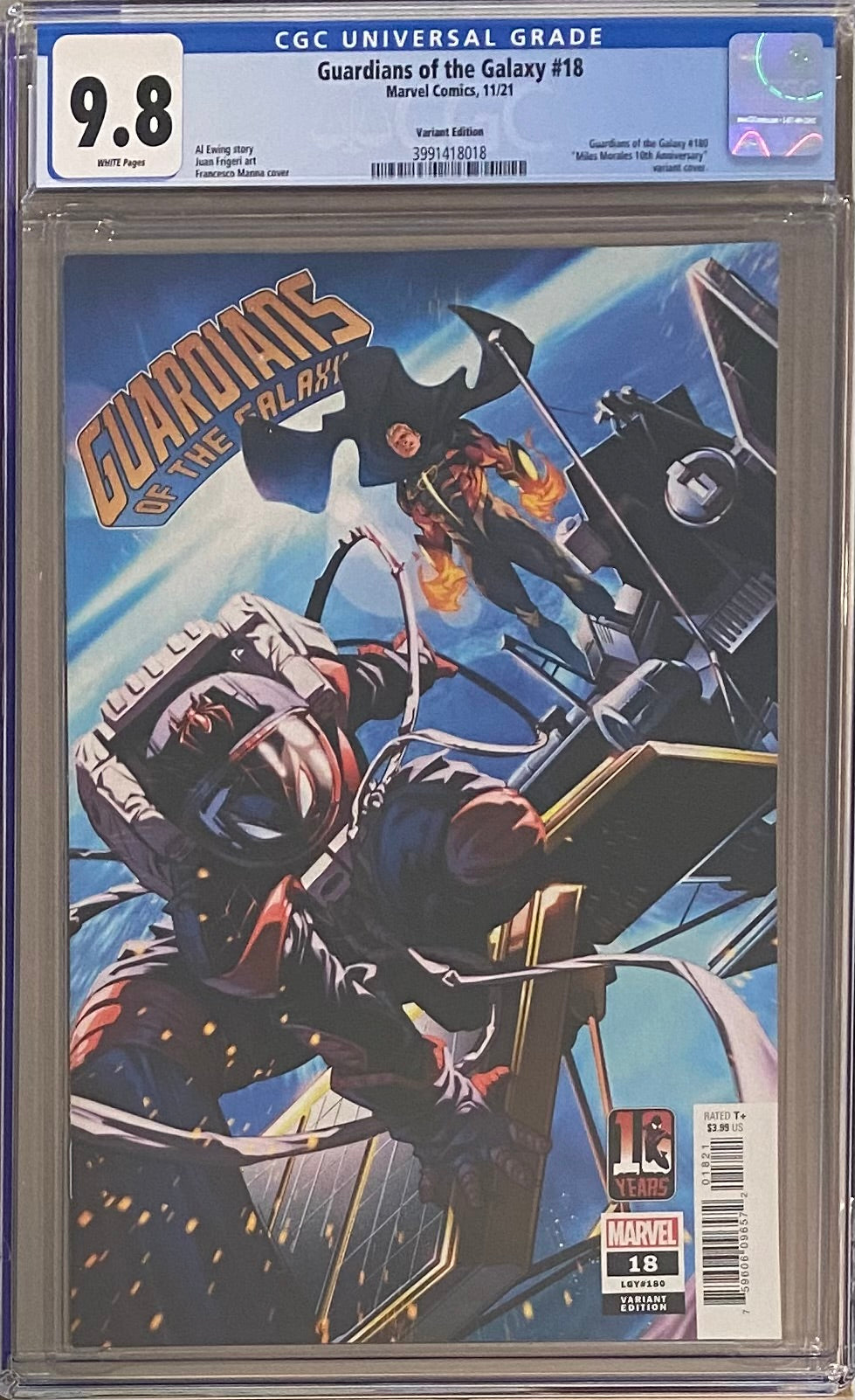 Guardians of the Galaxy #18 Miles Morales 10th Anniversary Variant CGC 9.8