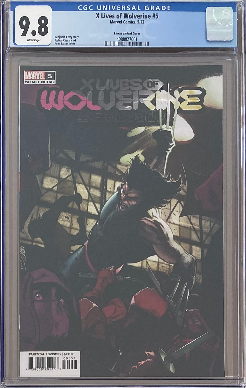 X Lives of Wolverine #5 Larraz 1:50 Retailer Incentive Variant CGC 9.8