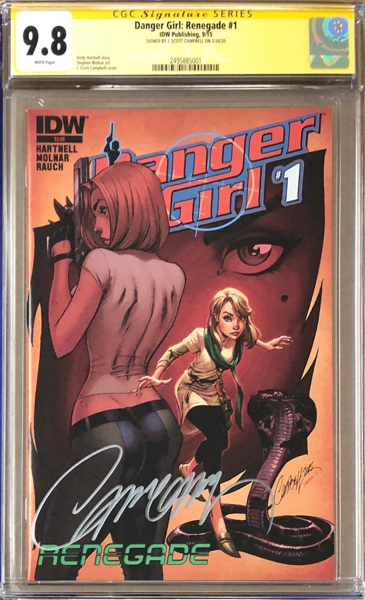 Danger Girl: Renegade #1 CGC 9.8 SS