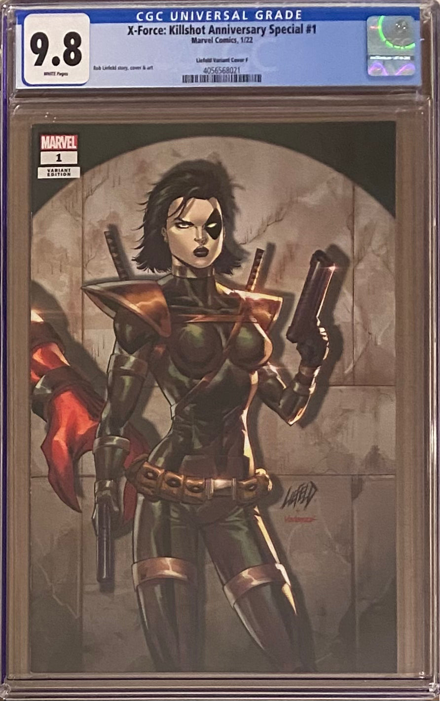 X-Force Killshot Anniversary Special #1 "Domino" Connecting Variant CGC 9.8