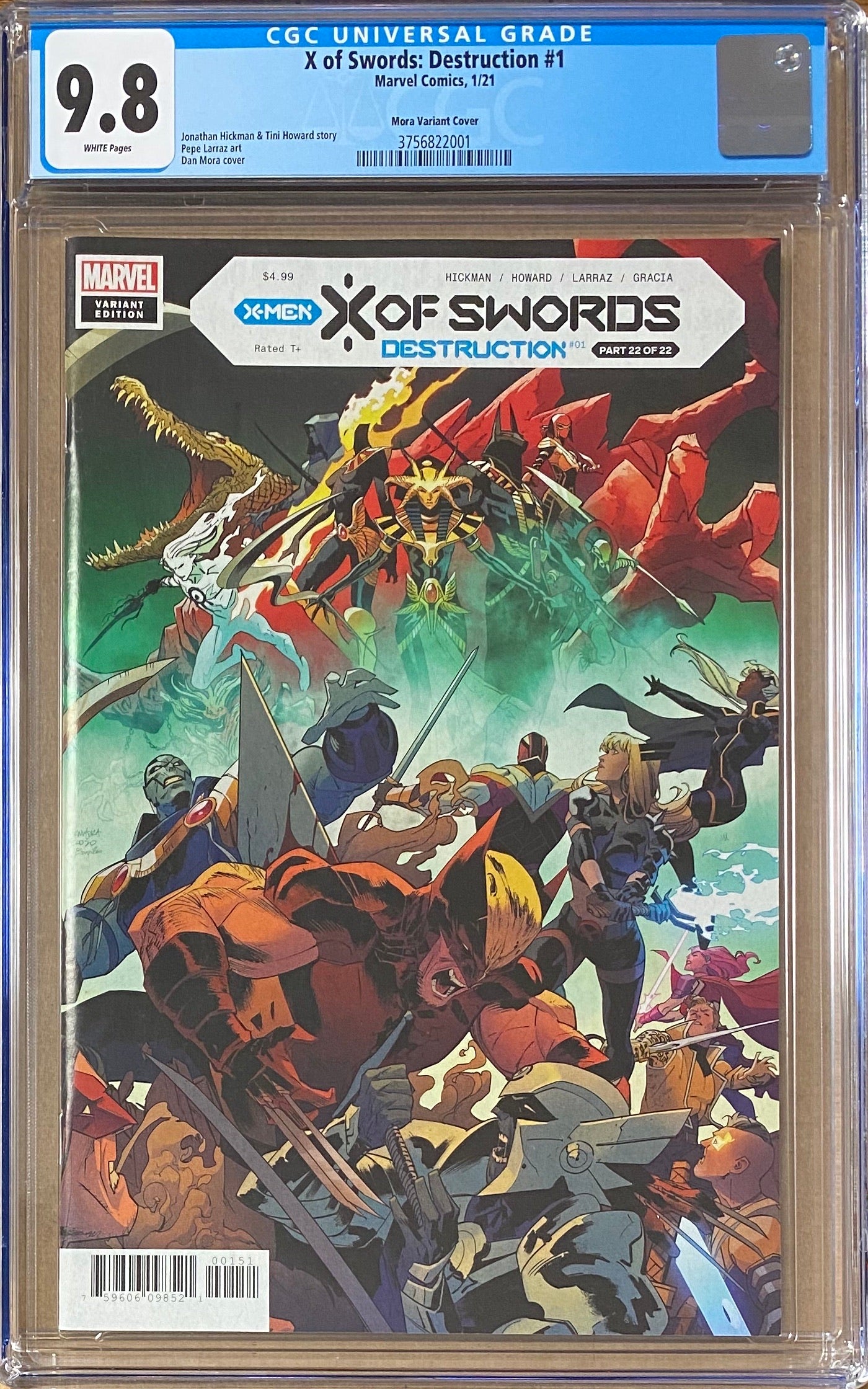 X of Swords: Destruction #1 Mora Retailer Incentive Variant CGC 9.8