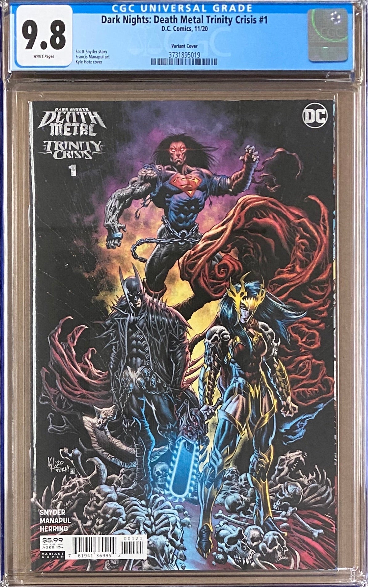 Dark Nights Death Metal: Trinity Crisis #1 1:25 Retailer Incentive Variant CGC 9.8