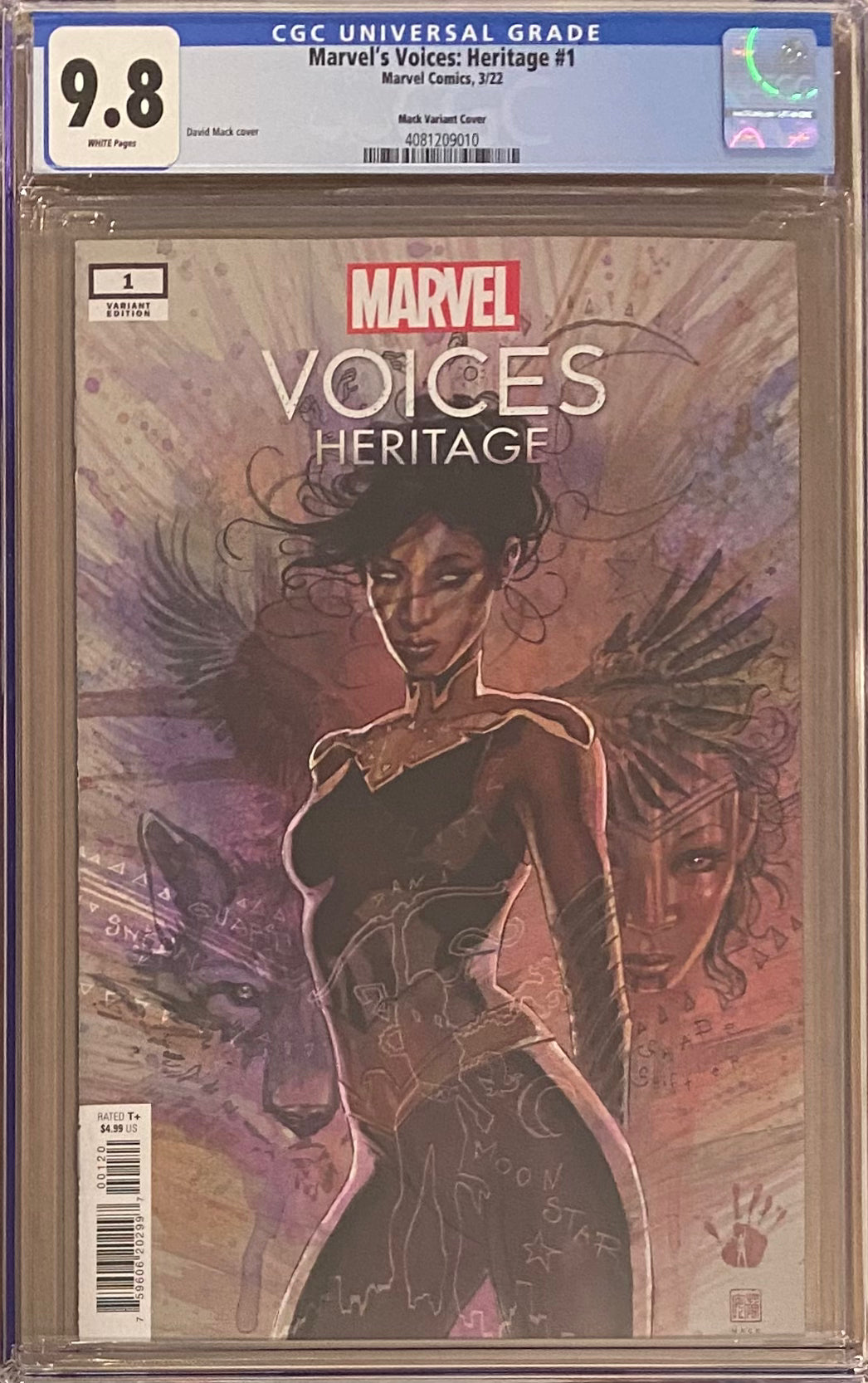 Marvel Voices: Heritage #1 Mack Variant CGC 9.8