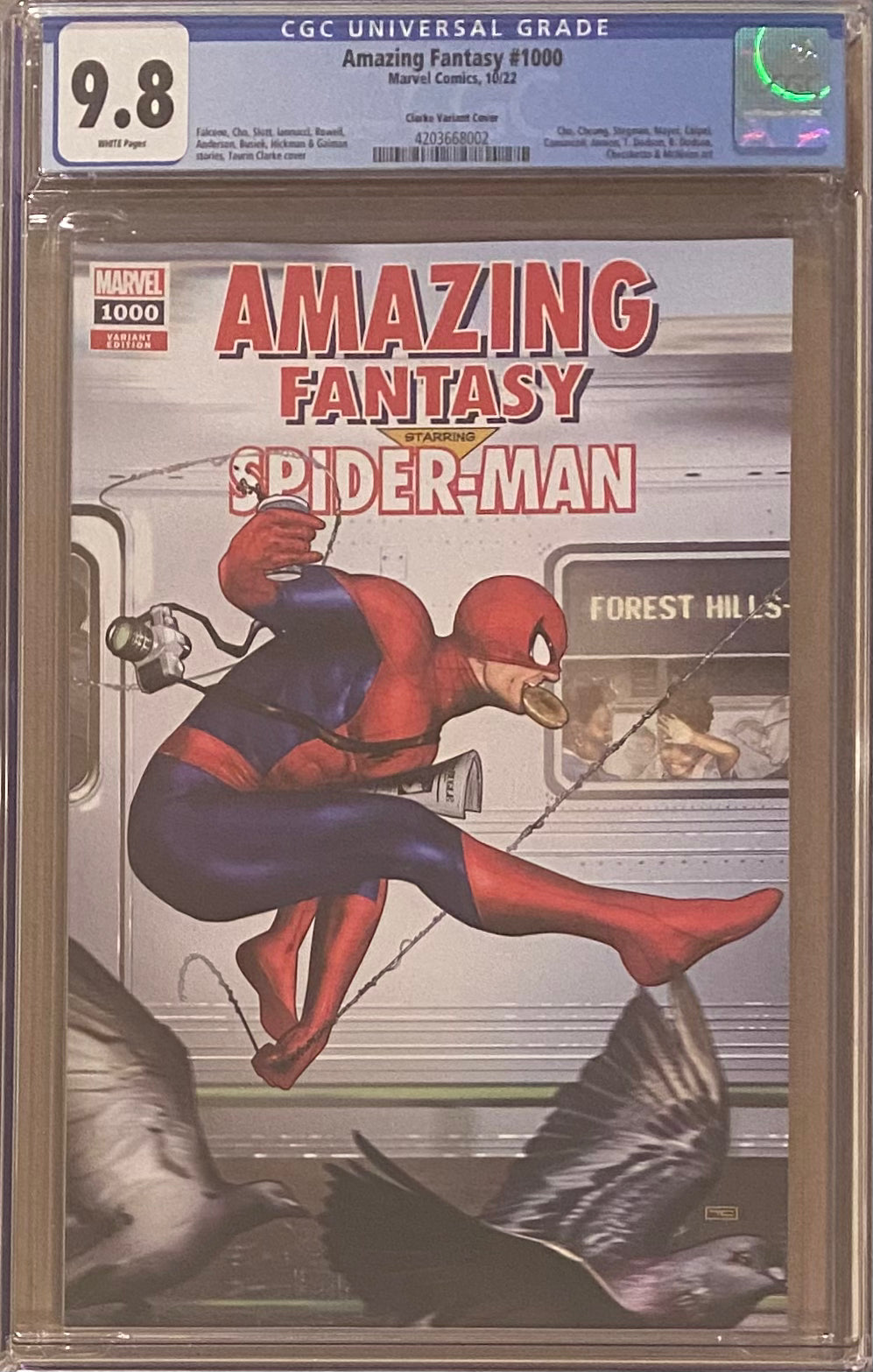Amazing Fantasy #1000 Clarke 1:25 Retailer Incentive Variant CGC 9.8