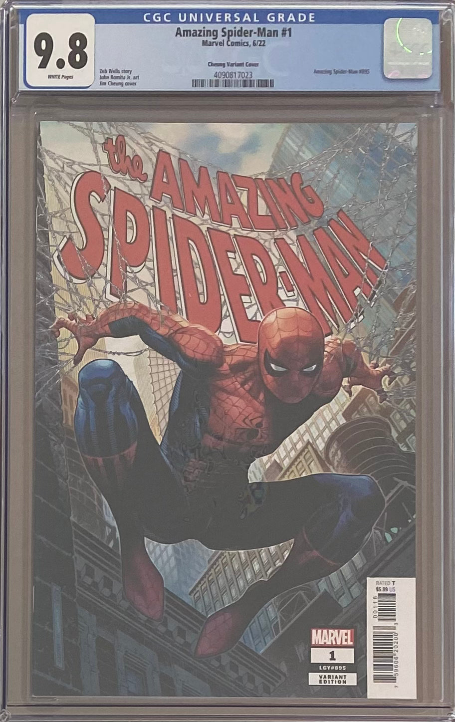 Amazing Spider-Man #1 Cheung 1:50 Retailer Incentive Variant CGC 9.8