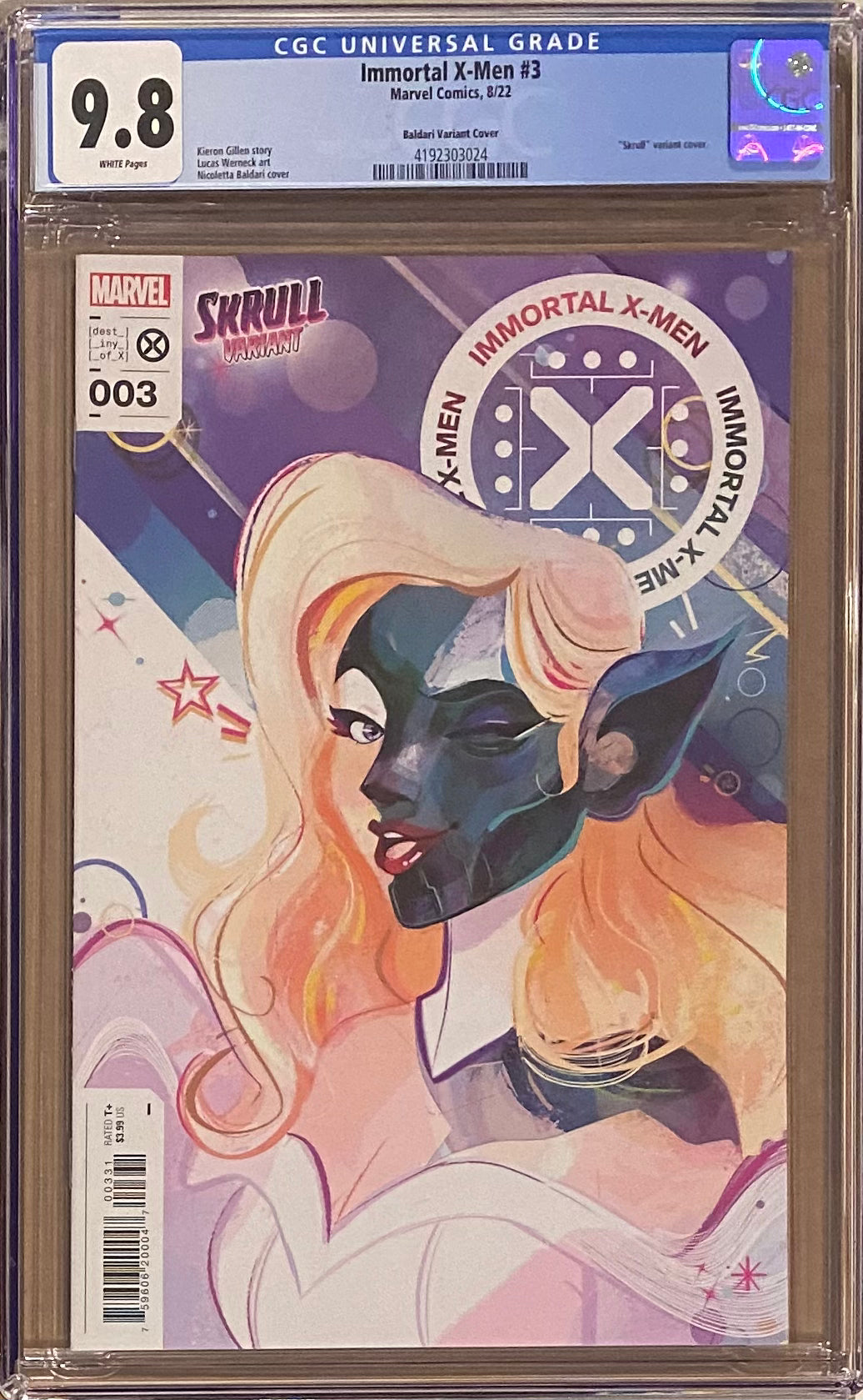 Immortal X-Men #3 Baldari Variant CGC 9.8