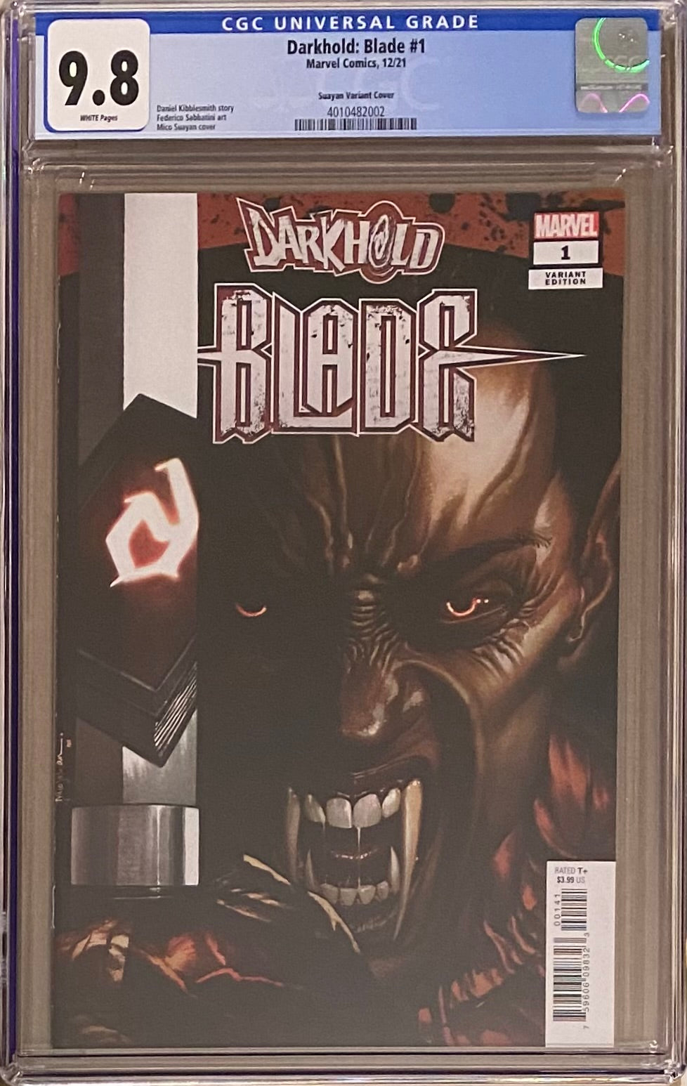 Darkhold: Blade #1 Suayan 1:25 Retailer Incentive Variant CGC 9.8