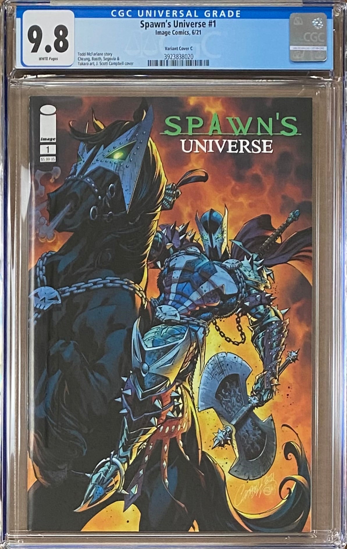 Spawn's Universe #1 Cover C - Campbell "Medieval Spawn" CGC 9.8