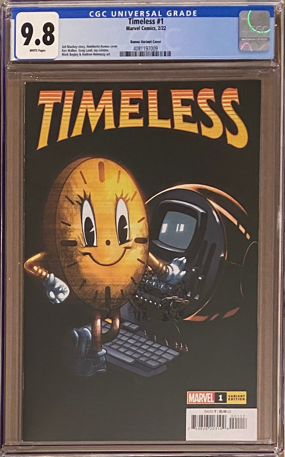 Timeless #1 Ramos "Miss Minutes" Variant CGC 9.8